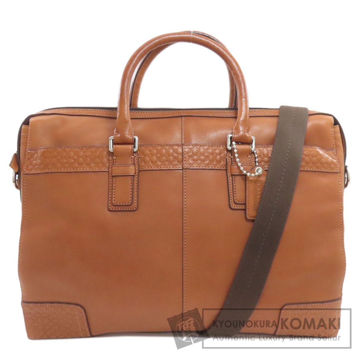 COACH コーチ F70454 ブリーフケース ビジネスバッグ レザー メンズ [中古]
