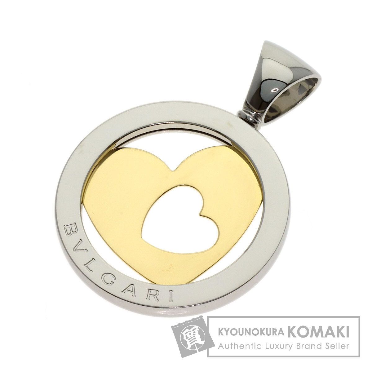 BVLGARI ブルガリ トンド ハート ペンダントトップ K18YG SS レディース [中古]