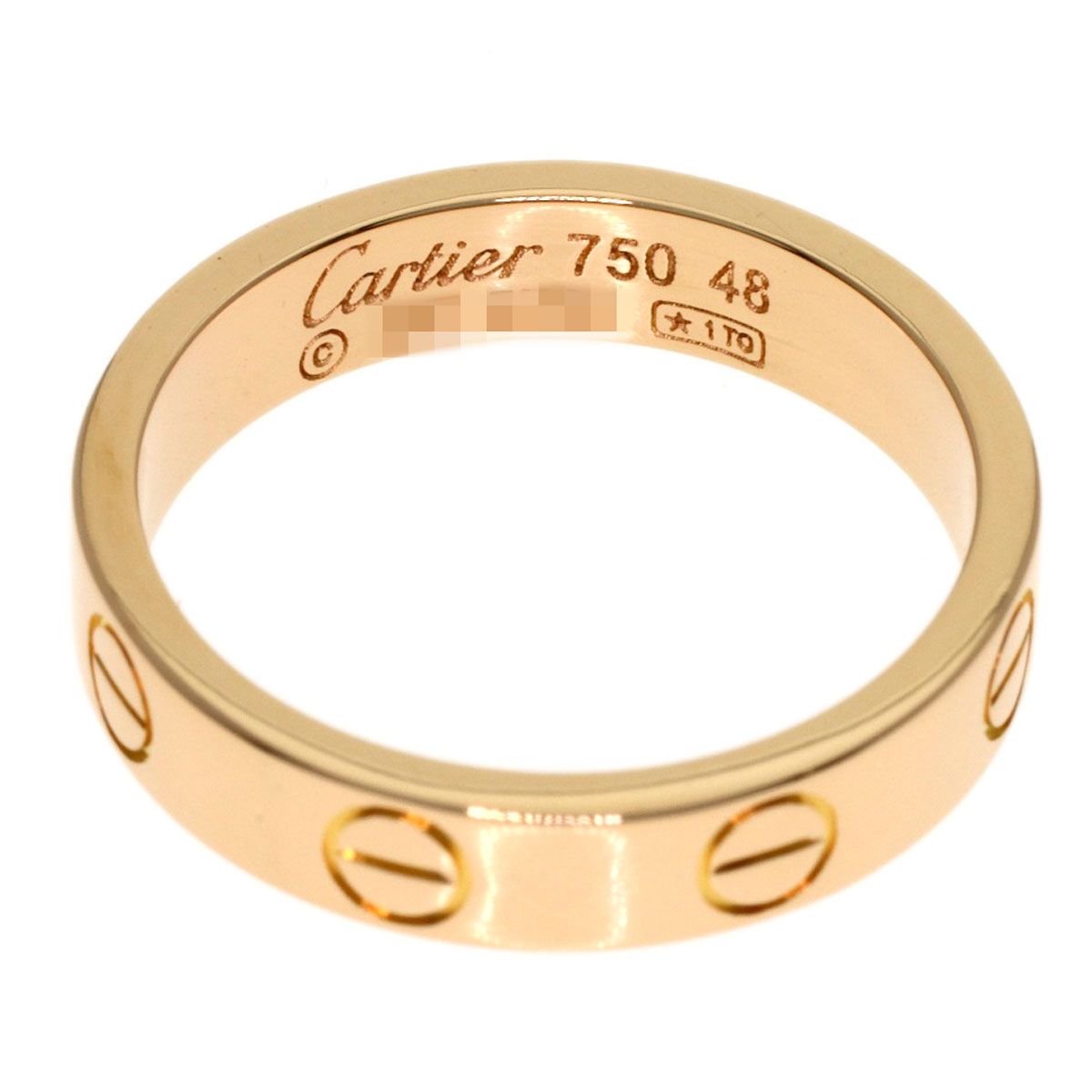 CARTIER カルティエ ミニラブリング #48 リング・指輪 K18PG 