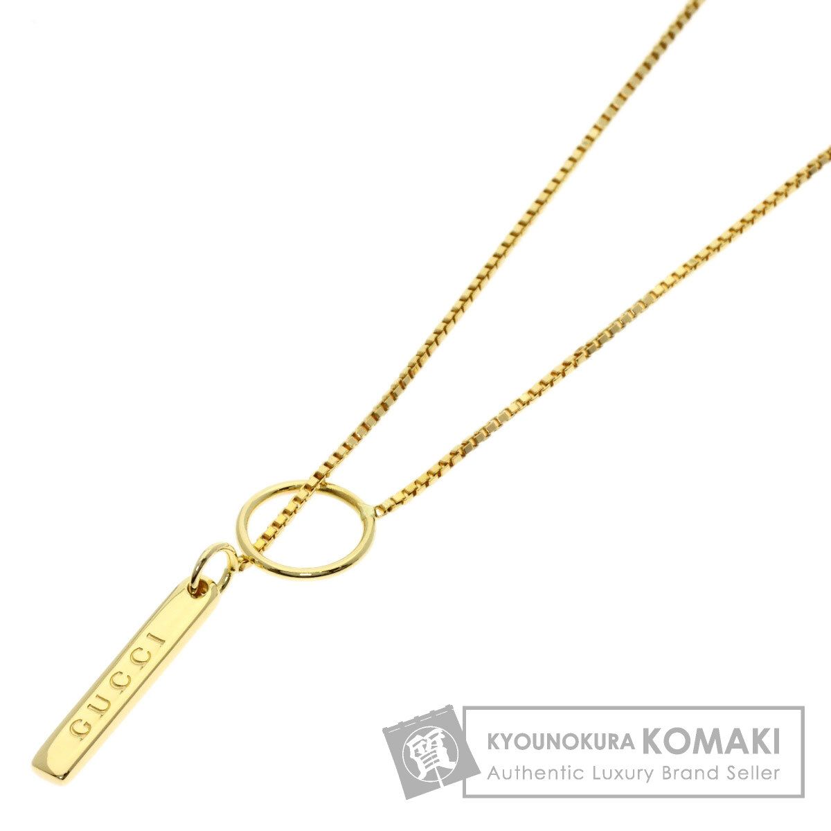 GUCCI グッチ ラリアット ネックレス K18YG レディース [中古]