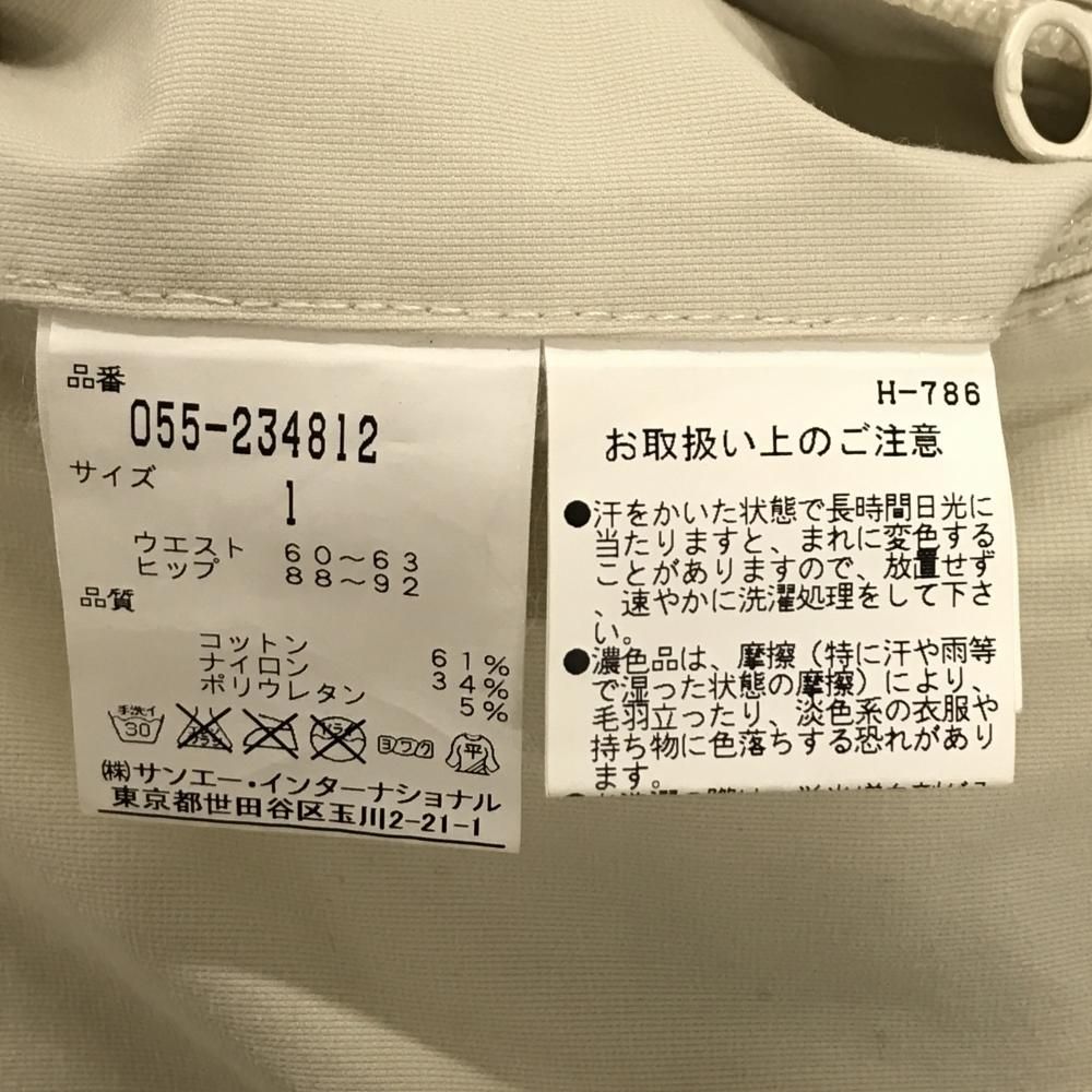 美品】パーリーゲイツ スカート ライトベージュ系 ウエストゴム