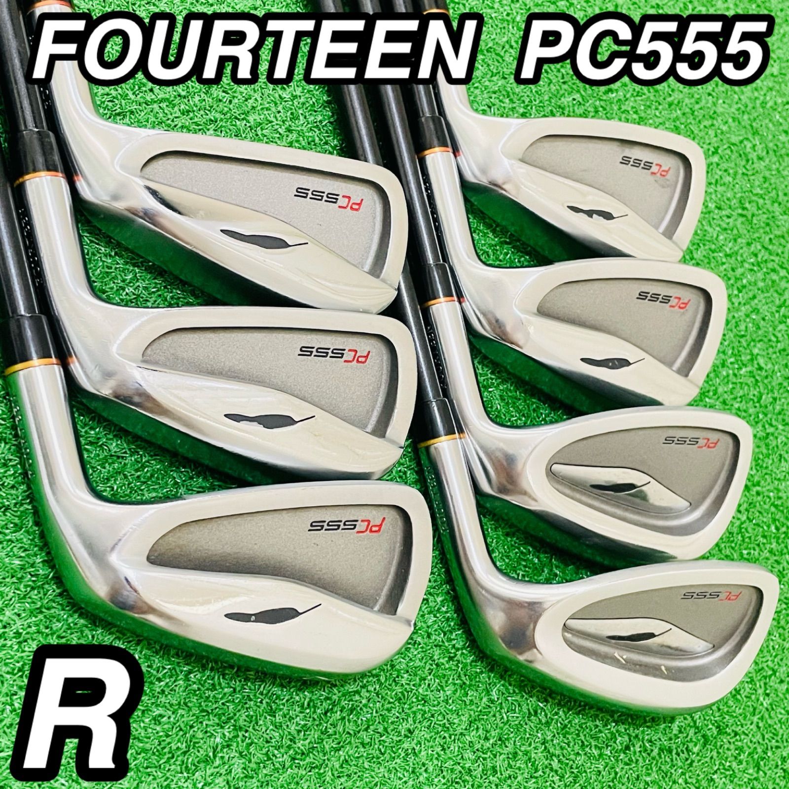 215 FOURTEEN PC555 フォーティーン メンズ 右利き アイアン7本セット MD-60i フレックスR 5.6.7.8.9.P.PA 送料無料 匿名配送 18,899円