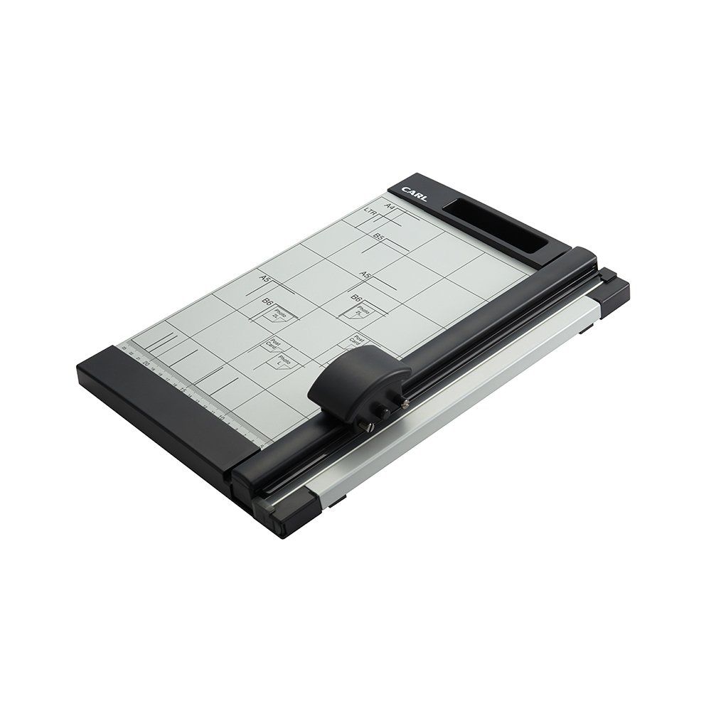 カール事務器 裁断機 ペーパーカッター A4対応 10枚裁断 DC-200N [ブラック] [A4長辺 / 10枚裁断] [板面表記B]