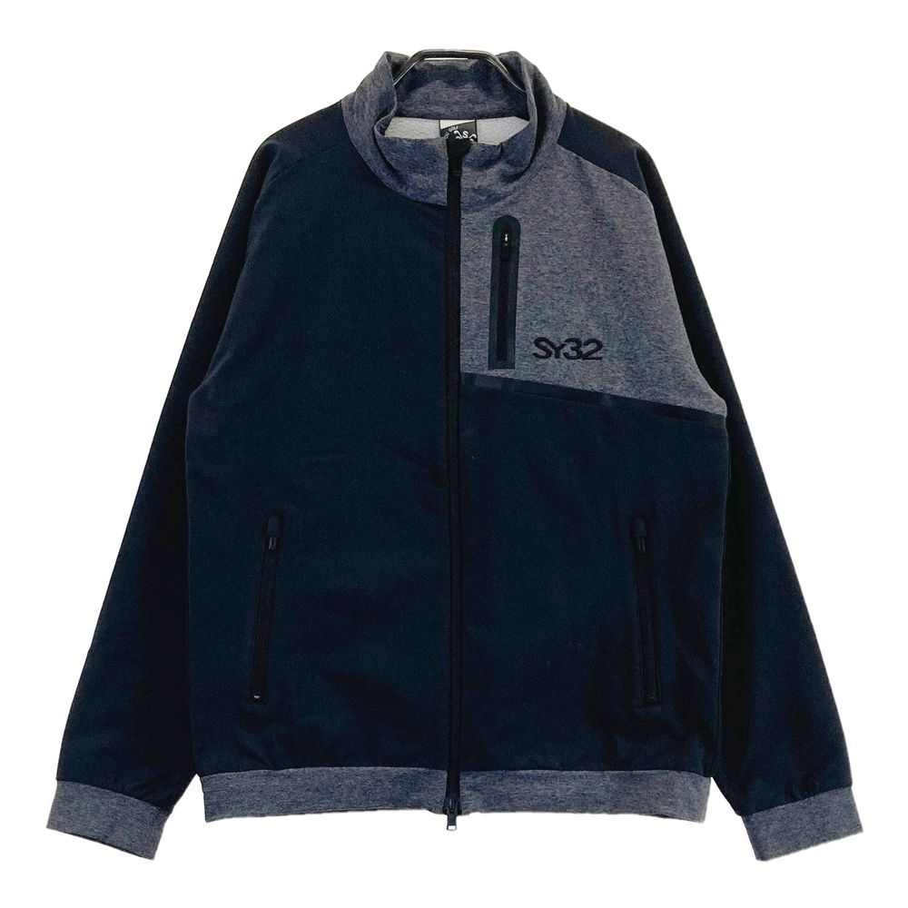サイズ：M SY32 BY SWEET YEARS GOLF エスワイサーティトゥ ジップジャケット ブラック系 [240101608597] ゴルフウェア メンズ ストスト