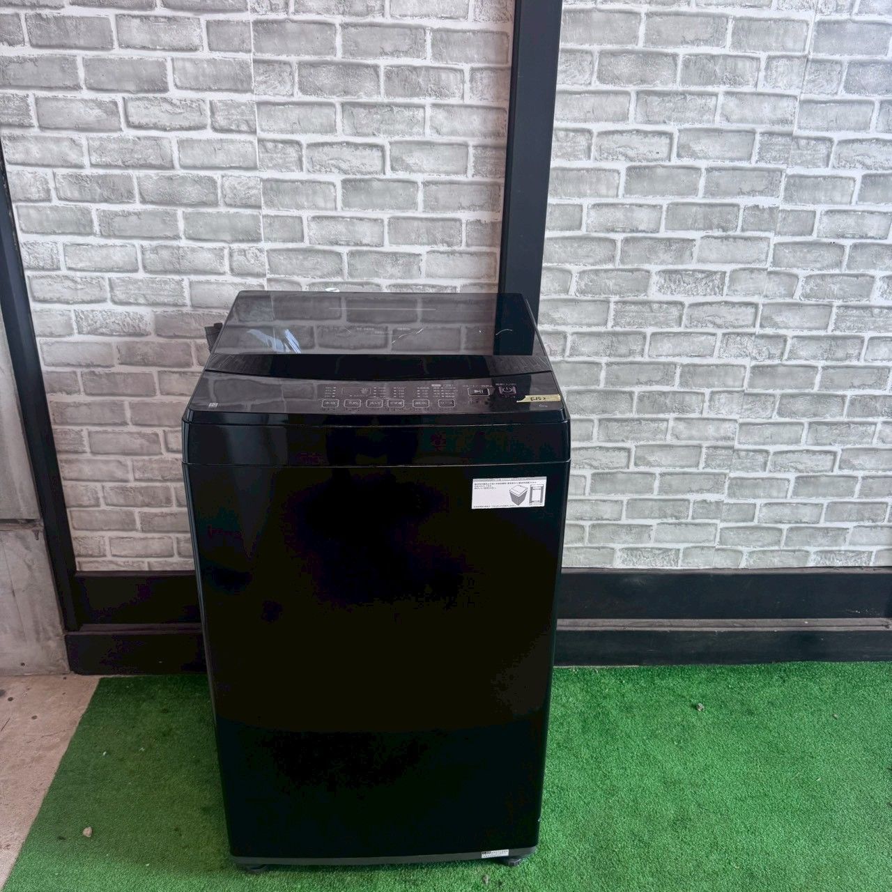 ニトリ NITORI 洗濯機 2024年製 縦型洗濯機 6.0kg 黒 ガラストップ