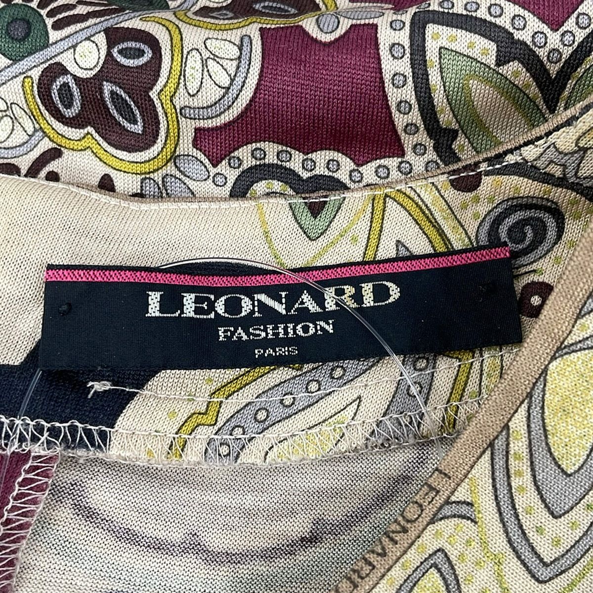 LEONARD(レオナール) 長袖カットソー サイズLL レディース - ベージュ