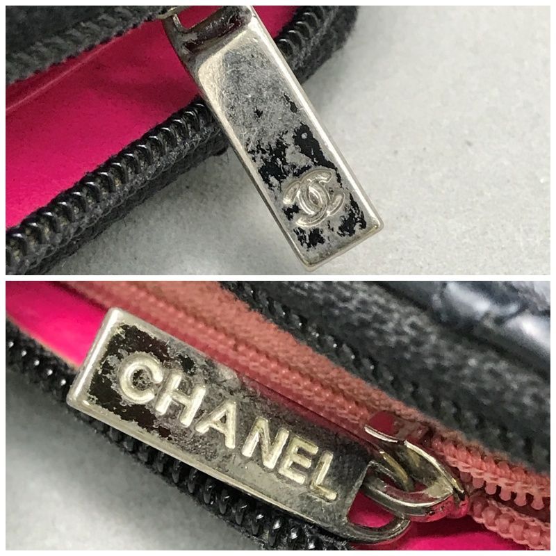 CHANEL シャネル 長財布 カンボンライン マトラッセ ラウンド