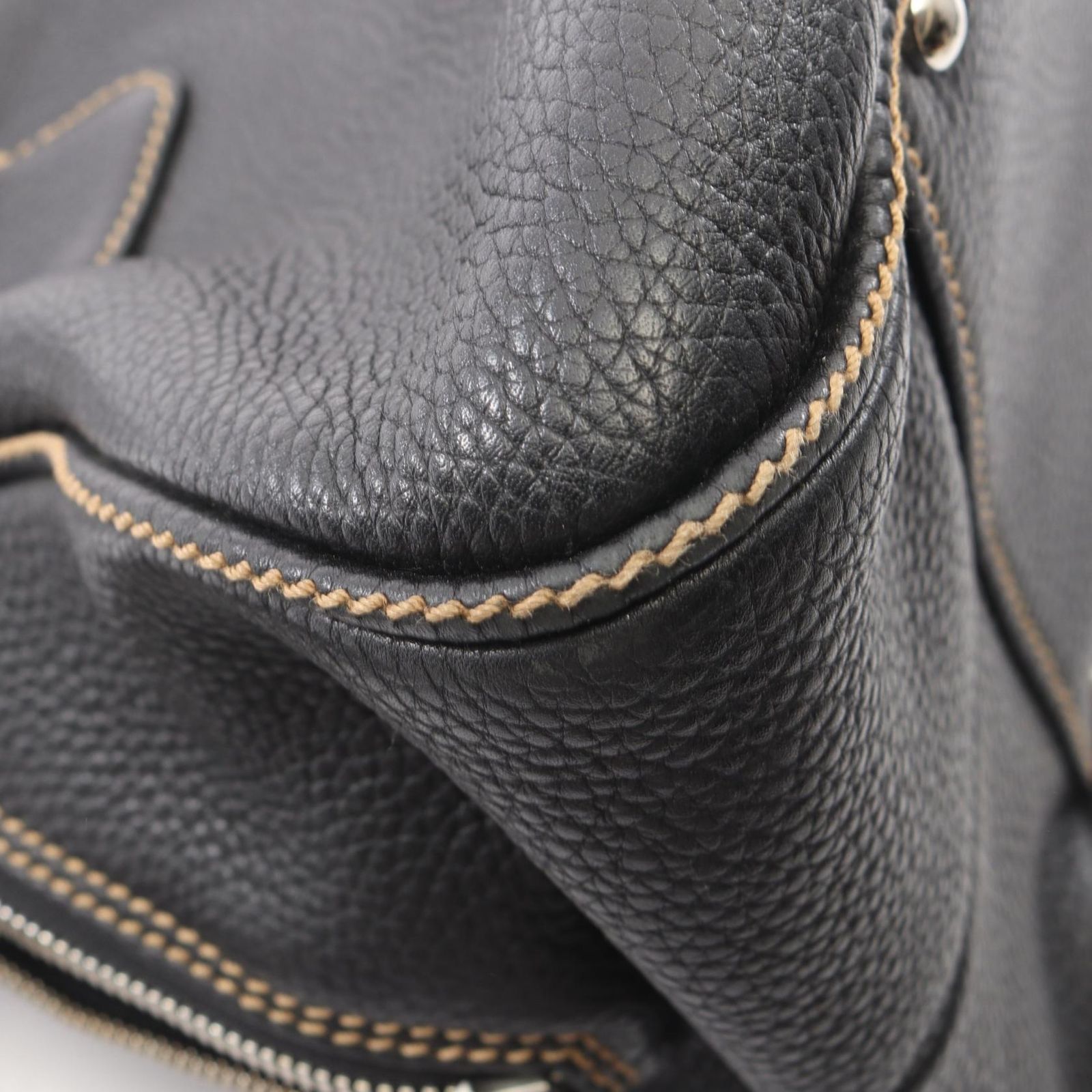 シャネル CHANEL トートバッグ ロゴ フリンジ ブラック レザー ロゴ