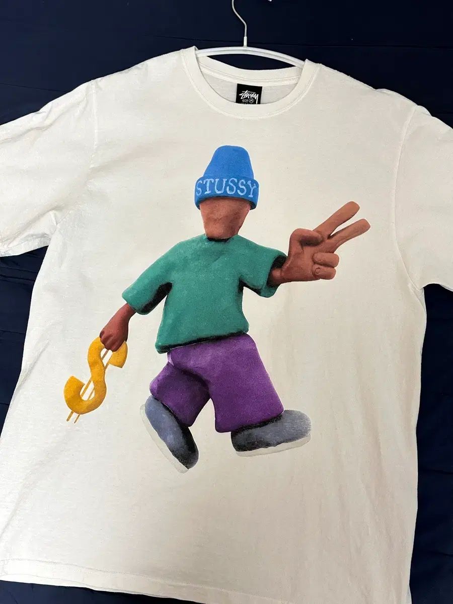 ステューシー ピース アンド プロスペリティ Tシャツ 白