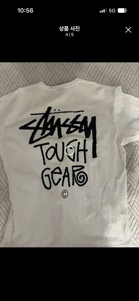 STUSSY タフ ギア 半袖 Tシャツ 白 XL