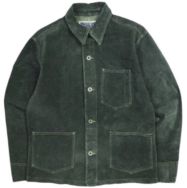 RRL ダブルアールエル インディゴ ラフアウトスエードジャケット 782962489001 M Indigo 革ジャン Double RL レザージャケット 定価418,000円 アウター g27038