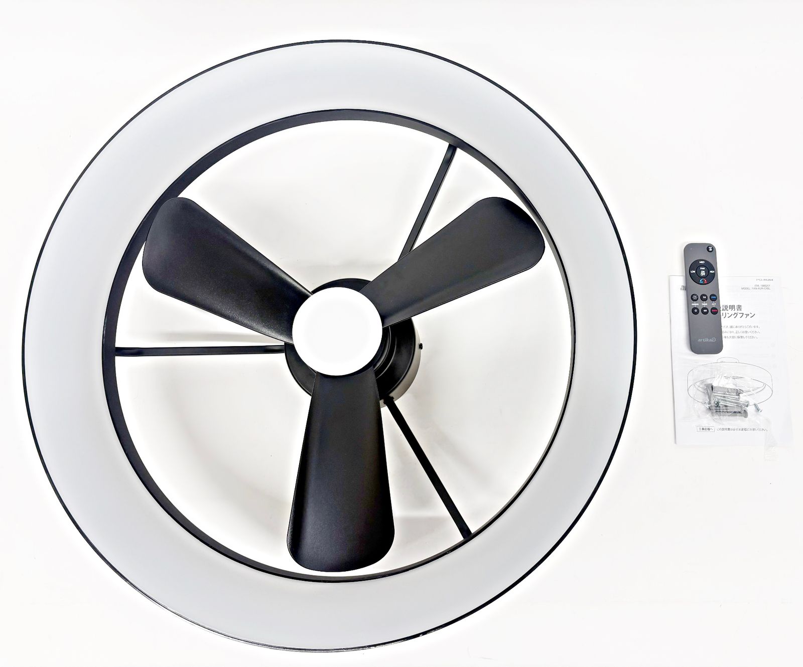 artika Austin LED シーリングファン FAN-AUR-C4BL アルティカ 照明