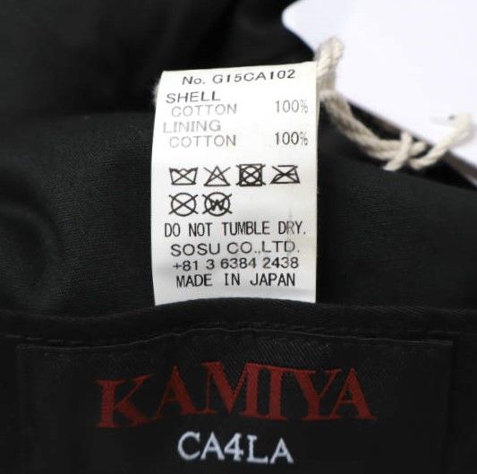 KAMIYA x CA4LA カミヤ カシラ 25AW 別注 日本製 KMY Cap ロゴ刺繍 