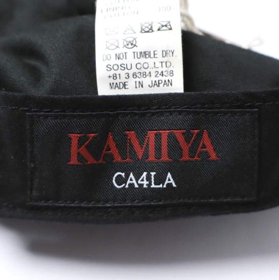 KAMIYA x CA4LA カミヤ カシラ 25AW 別注 日本製 KMY Cap ロゴ刺繍 