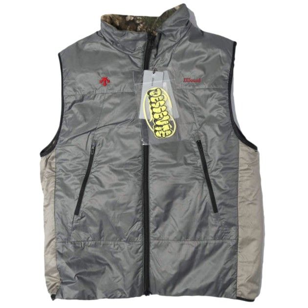 DESCENTE ALLTERRAIN x JJJJOUND デサント オルテライン ジョウンド 25AW 別注 Reversible Vest リバーシブルベスト DU5FVEJ4MB O(XL) Gargoyle(GY41) 中綿 アウター g27030