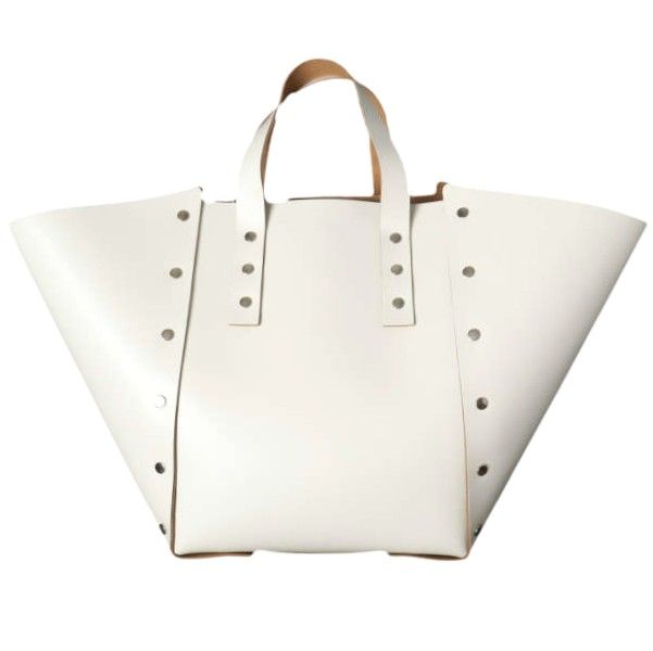 新品 Hender Scheme エンダースキーマ 日本製 ASSEMBLE HAND BAG WIDE M アッセンブル ハンドバッグ ワイド Mサイズ di-rb-awm WHITE カバン g27249