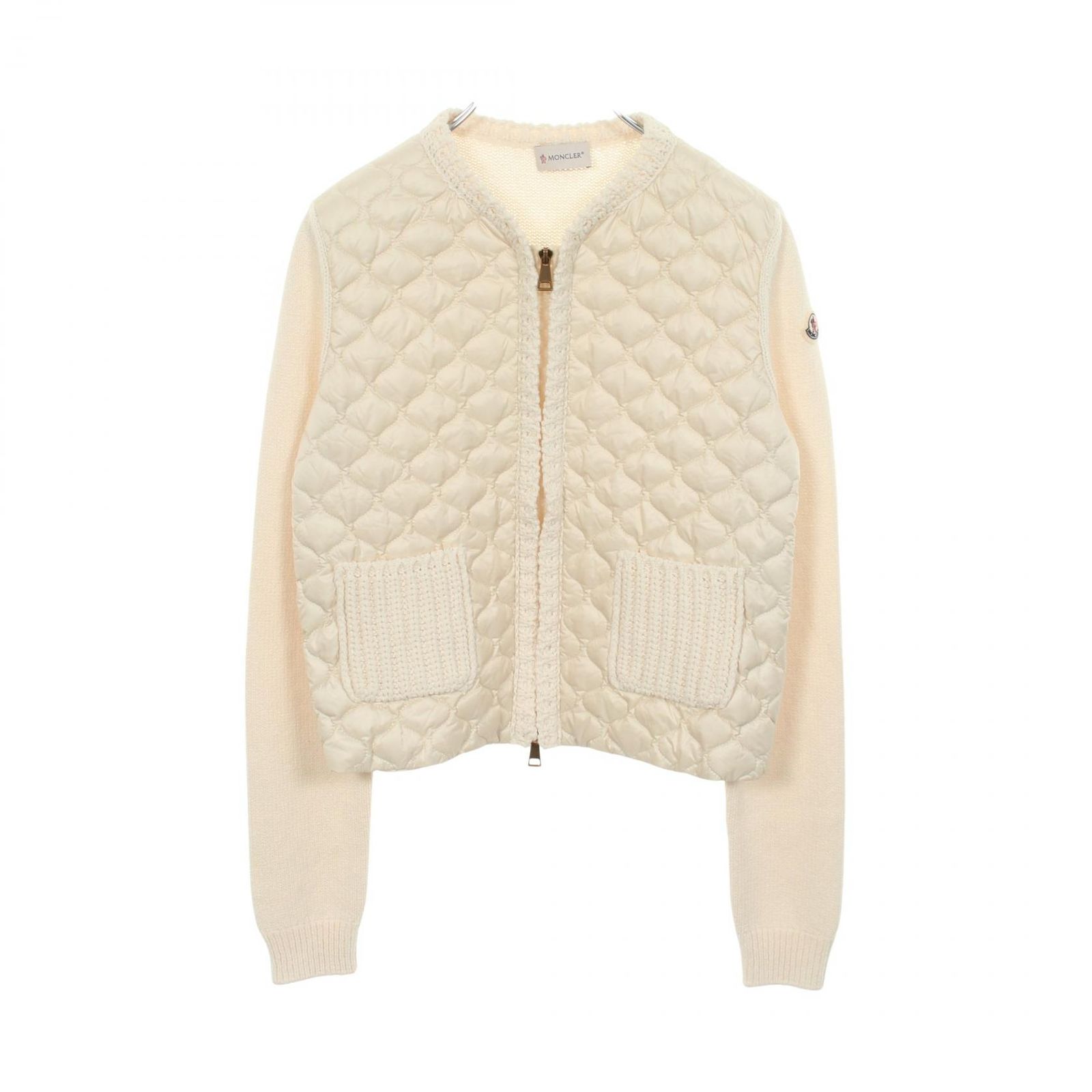 MONCLER モンクレール ニット カーディガン 切替 ダウンジャケット