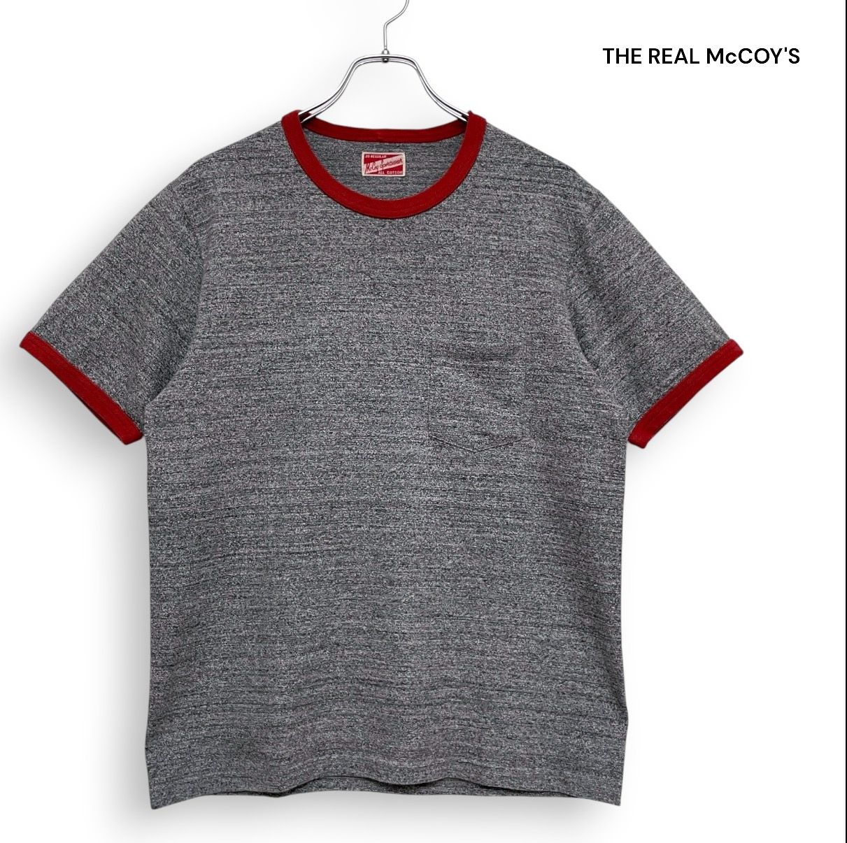 THE REAL McCOY'S ザ リアルマッコイズ リンガー ポケット Tシャツ Size38 /R26380