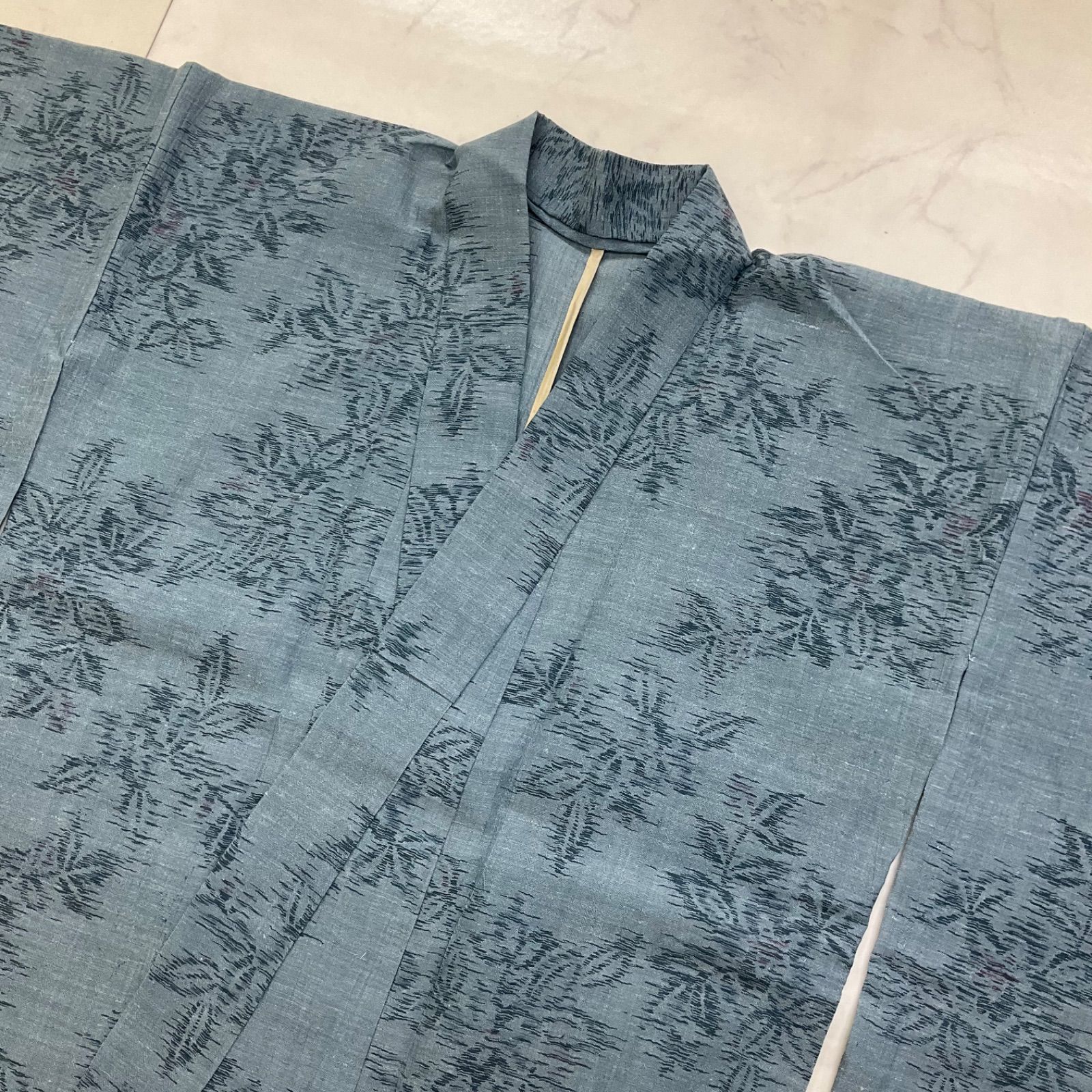 kimono+one◇kimonoarisa◇美品◇夏物◇夏着物◇単衣◇小千谷ちぢみ風