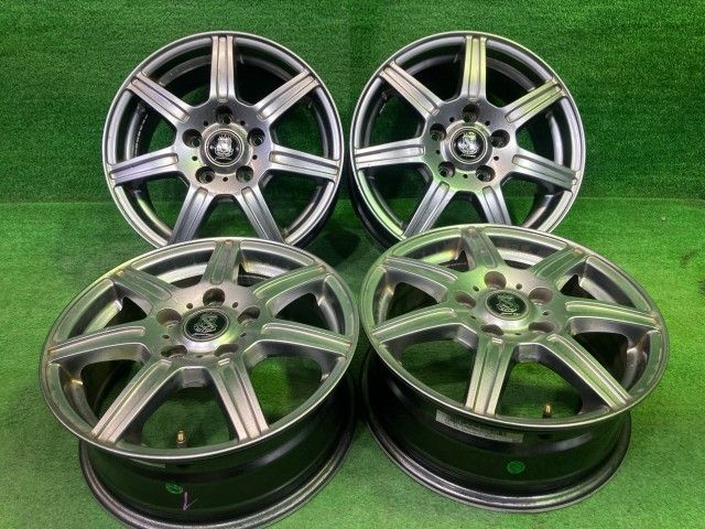 マナレイスポーツ ﾉｱ ﾌﾘｰﾄﾞ ホイール アルミ ガンメタ 15インチ 6J 5穴 4本 114.3 +50