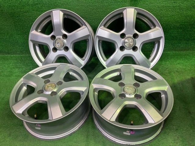 グラス ｳﾞｨｯﾂ ｷｭｰﾌﾞ ホイール アルミ シルバー 14インチ 5.5J 4穴 4本 100 +40 10,309円