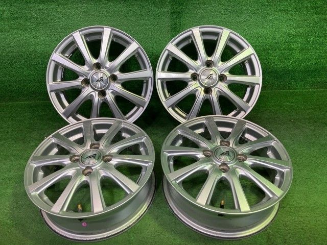 エーゼットスポーツ 軽自動車 ホイール アルミ シルバー 14インチ 4.5J 4穴 4本 100 +43