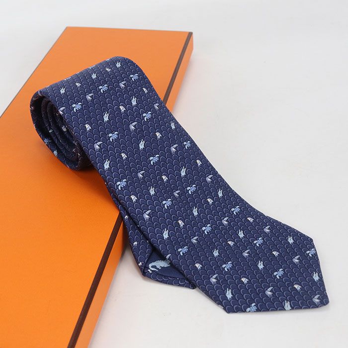 HERMES エルメス シルクタイ ネクタイ【中古】 メンズ