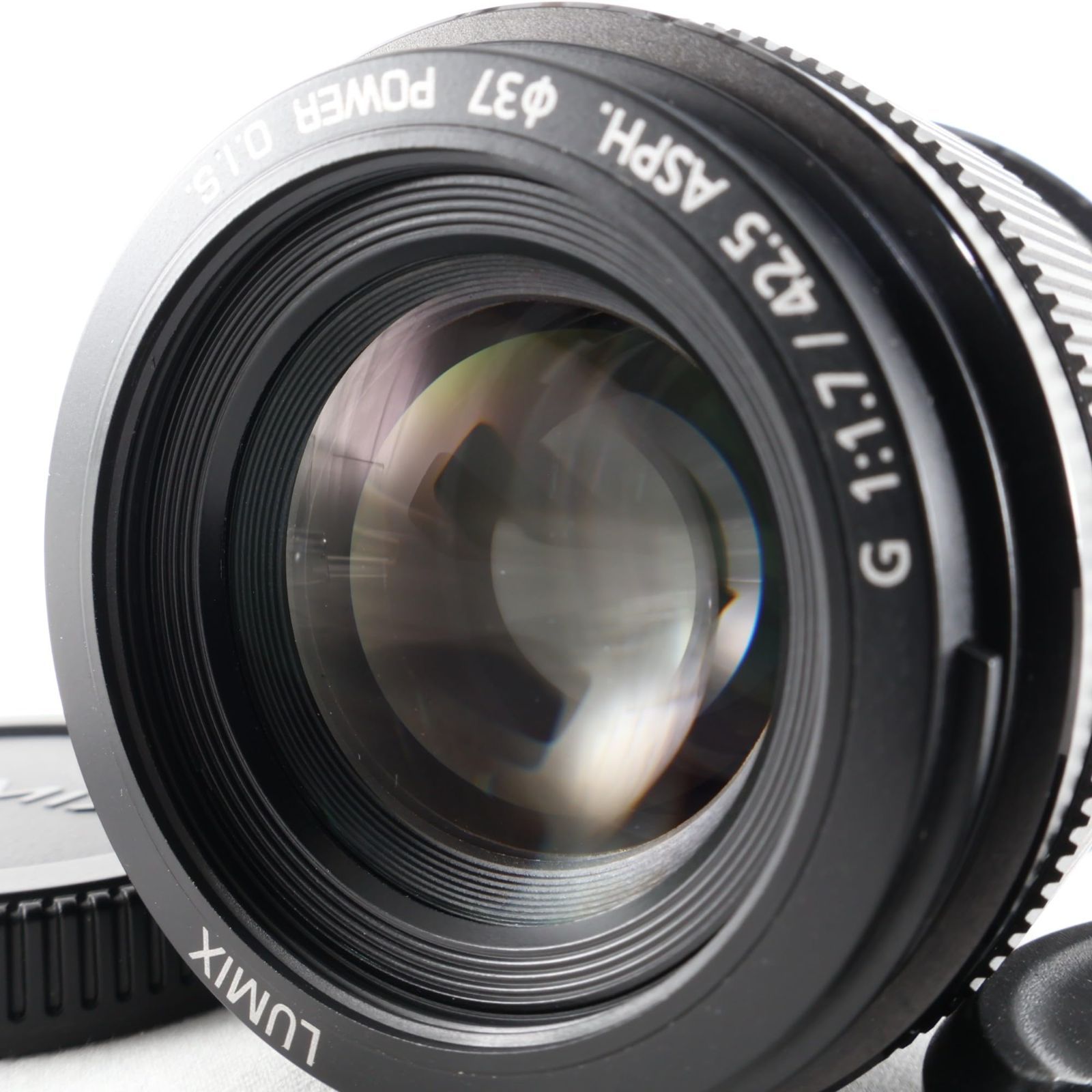 美品】パナソニックPanasonic 単焦点 中望遠レンズ マイクロフォー