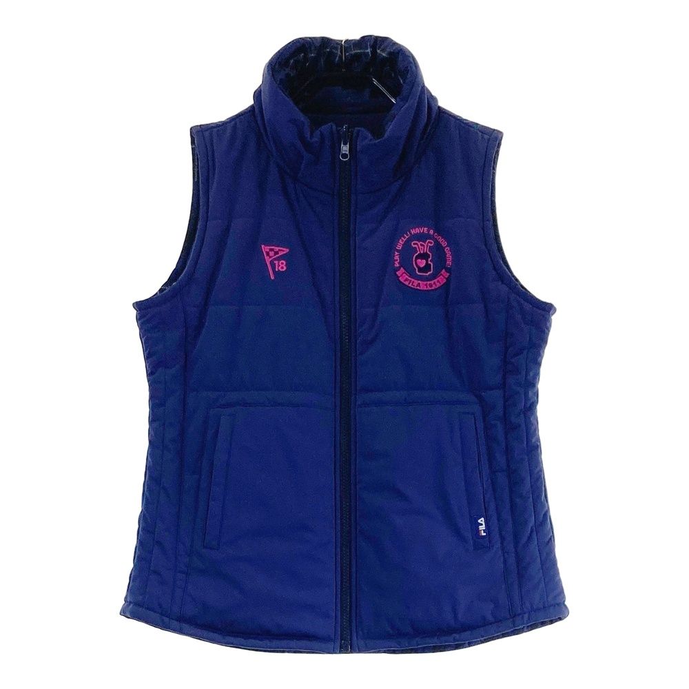 ★美品★フィラ　ベスト　Lサイズ サイズ：L FILA GOLF フィラゴルフ リバーシブル 中綿ベスト 総柄