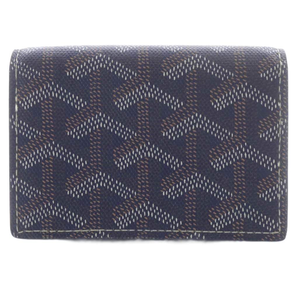 ゴヤール　マルゼルブ　名刺入れ ゴヤール GOYARD マルゼルブ カードケース 名刺入れ レザー ネイビー