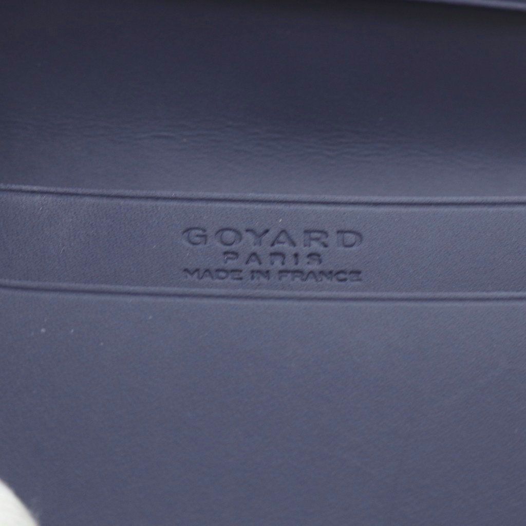 ゴヤール GOYARD マルゼルブ カードケース 名刺入れ レザー ネイビー