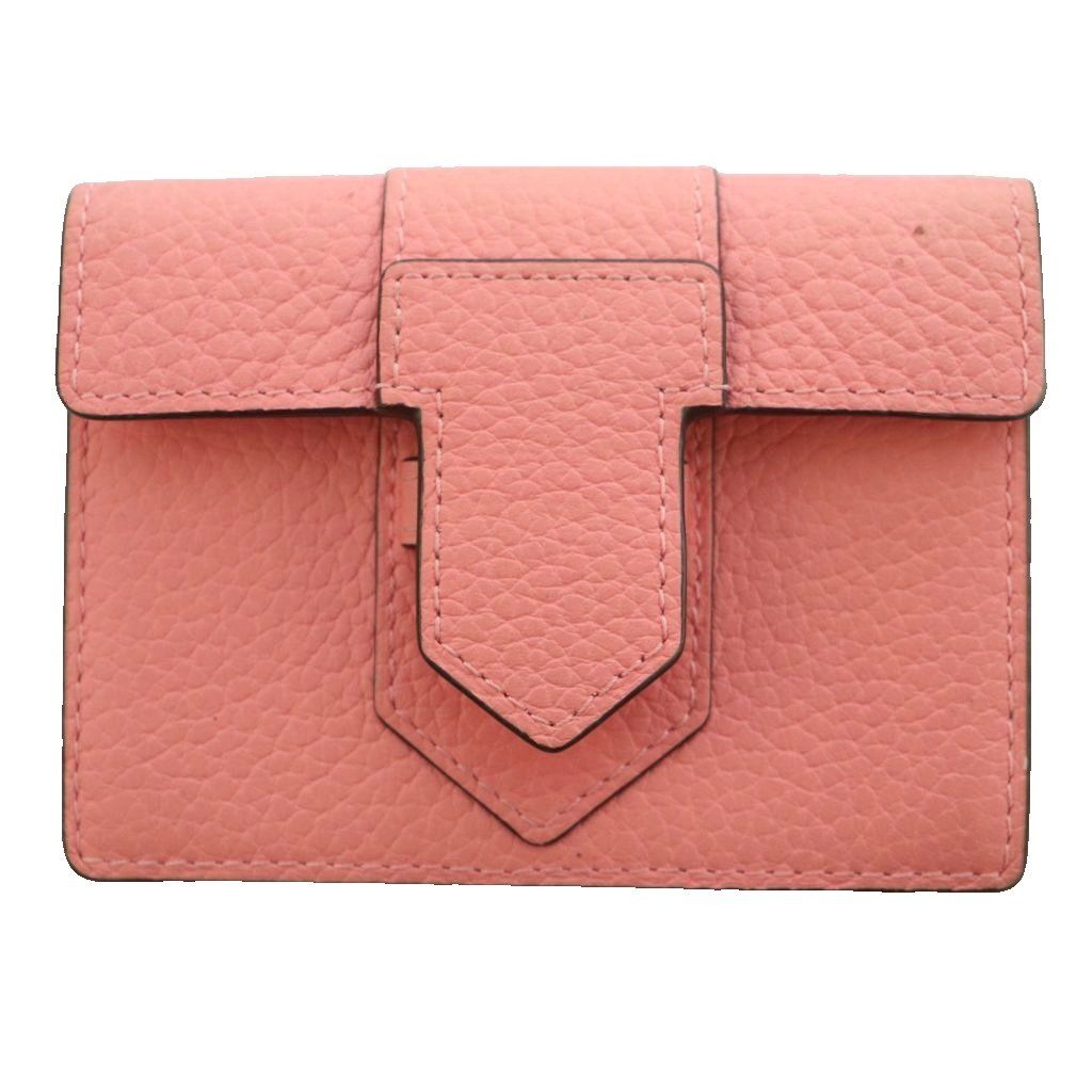 デルヴォー DELVAUX プレッセ PRESSE カードホルダー カードケース 名刺入れ レザー ピンク /SS ■OS