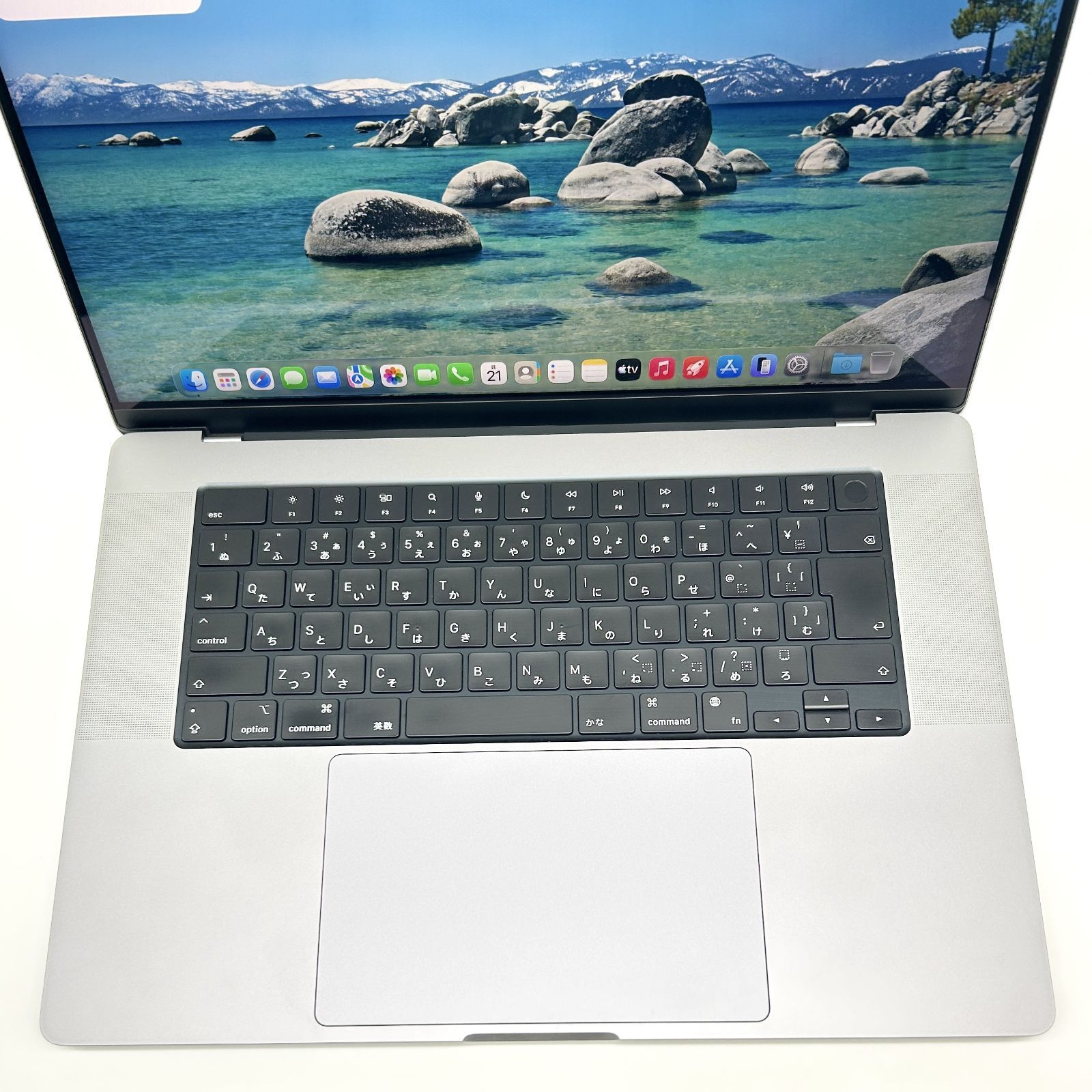 即配【良品】Apple MacBook Pro 2021年モデル 16-inch A2485 Apple M1 Max GPU 32コア メモリ 64GB SSD 1TB シルバー JIS配列 最大容量100％ 動作確認済 送料無料