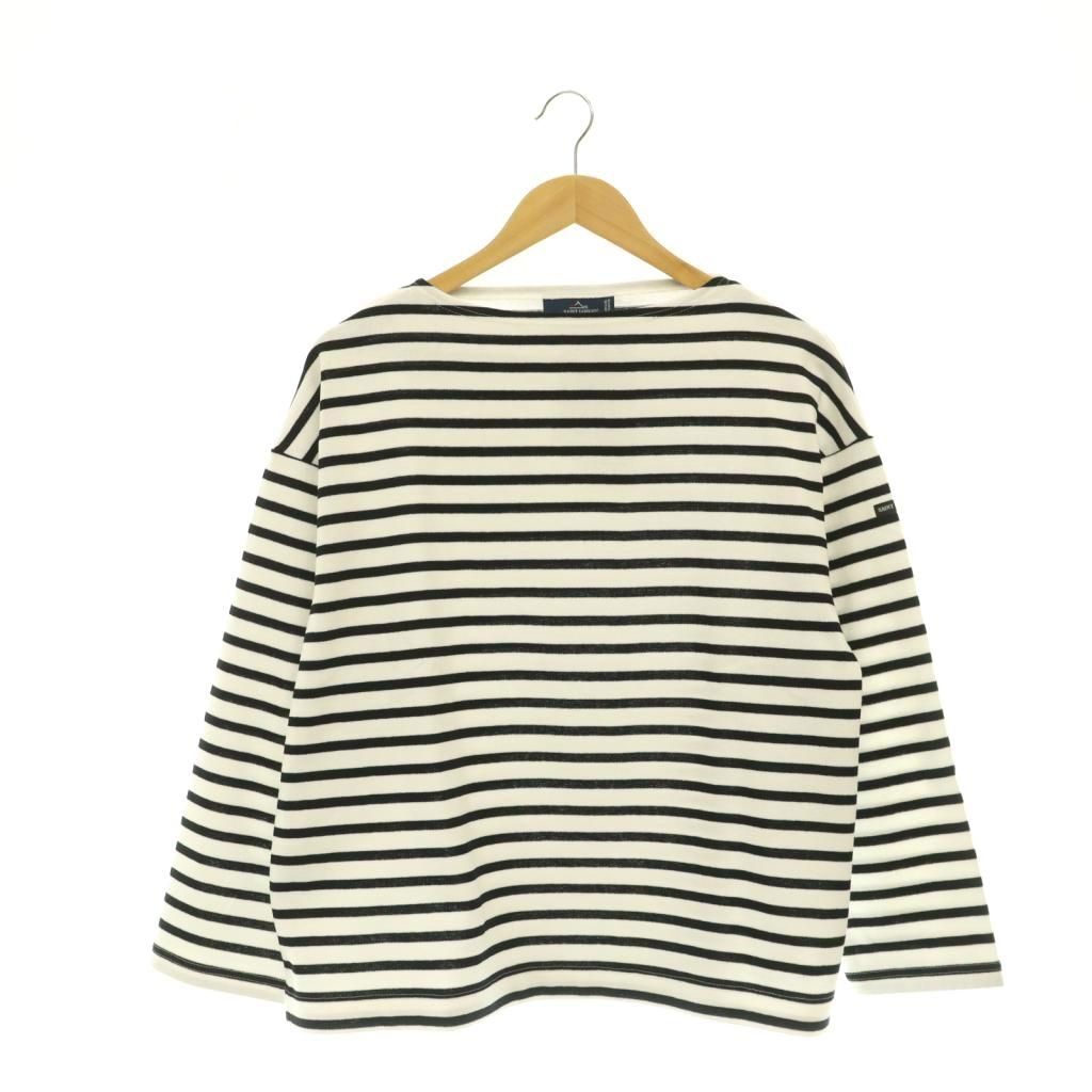 セントジェームス SAINT JAMES 24SS IENA別注 OUESSANT LOOSE カットソー バスクシャツ ボーダー 長袖 3 白 黒 24070910000310 /HS ■OS