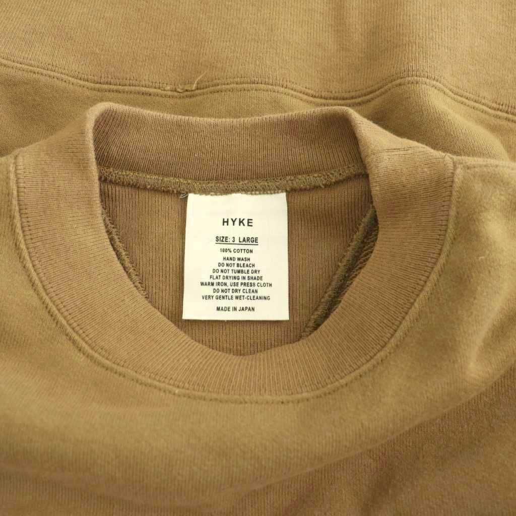 ハイク HYKE SWEAT SHIRT スウェット トレーナー 3 ブラウン /ES ■OS ハイク HYKE SWEAT SHIRT スウェット トレーナー 3 ブラウン /ES ■OS