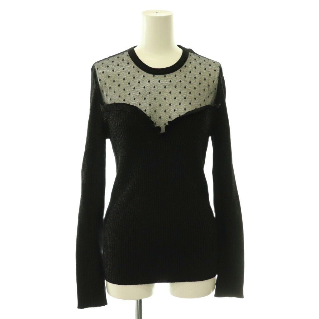 レッド ヴァレンティノ RED VALENTINO ドットチュール切替ラメ