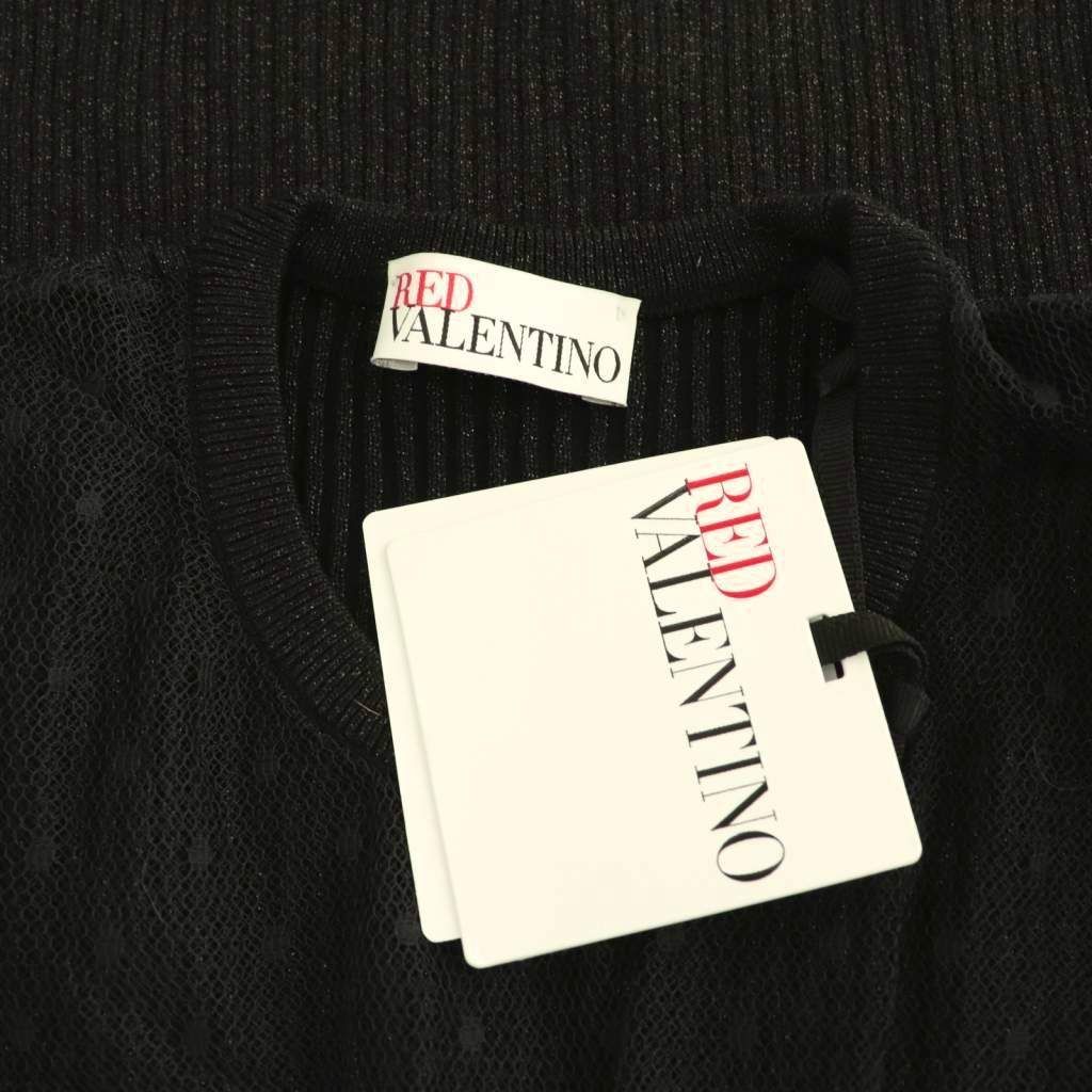 レッド ヴァレンティノ RED VALENTINO ドットチュール切替ラメ