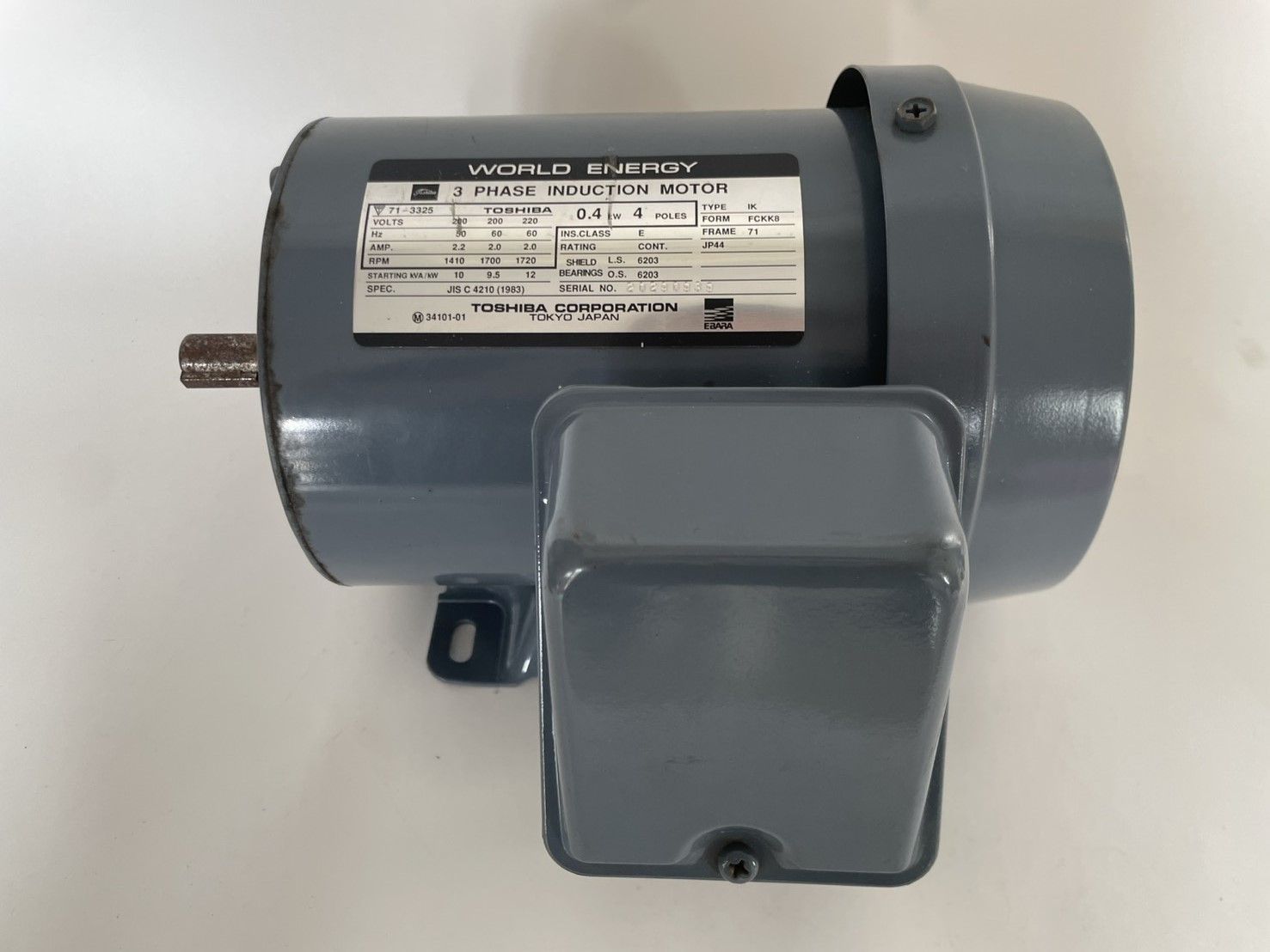 TOSHIBA 三相誘導電動機 現状品