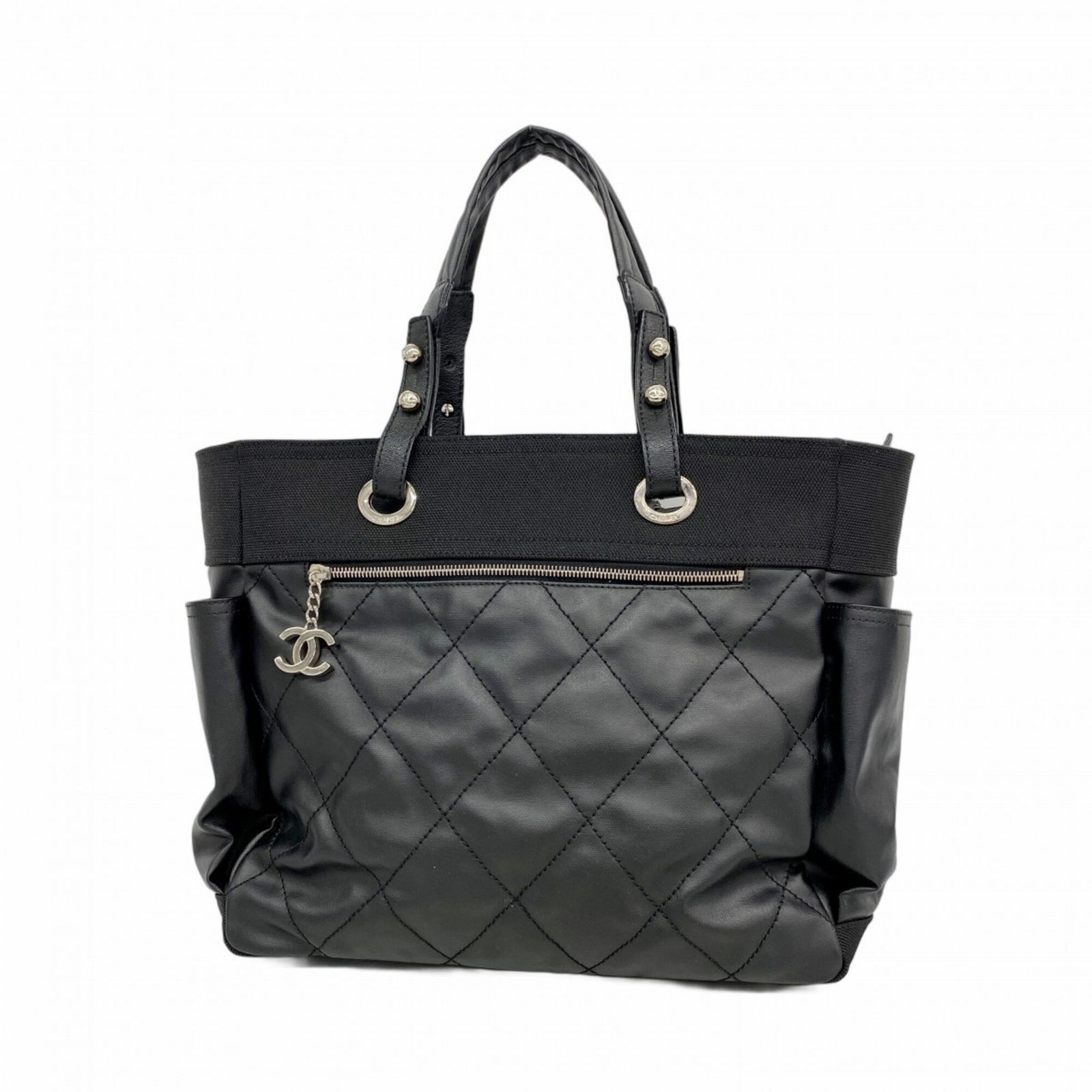 シャネル(Chanel) シャネル トートバッグ パリビアリッツ キャンバス ブラック レディース
