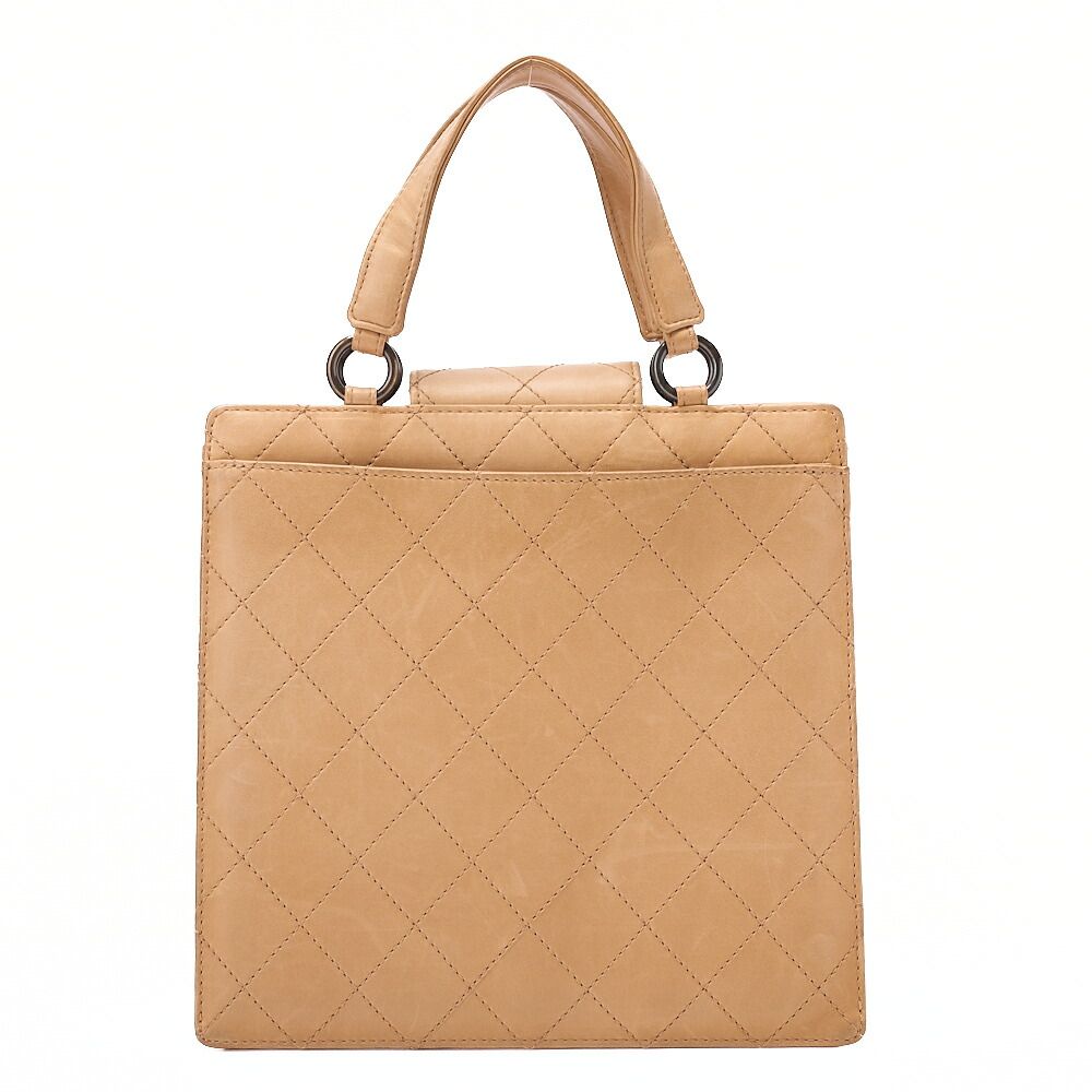 CHANEL シャネル ラムスキン マトラッセ ビコローレ ハンドバッグ