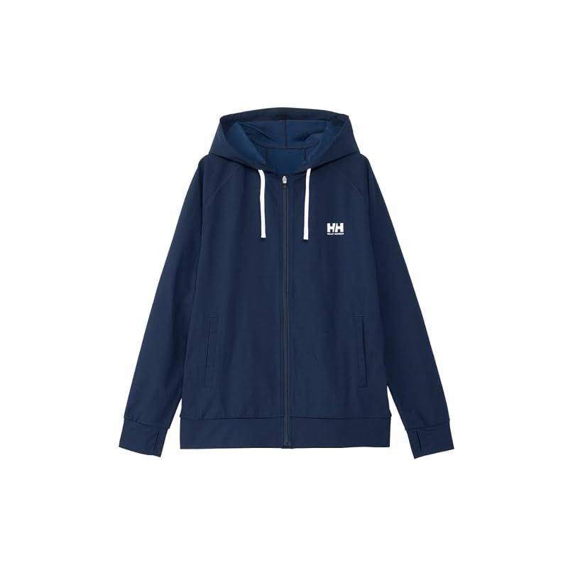 【新品】 [ヘリーハンセン] ラッシュガード L/S Full-zip Hoodie Rashguard メンズ オーシャンネイビー