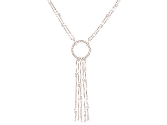 JEWELRY ジュエリー ネックレス K18WG ホワイトゴールド ダイヤモンド0.64ct 約13.8ｇ 2120000374036【中古】207