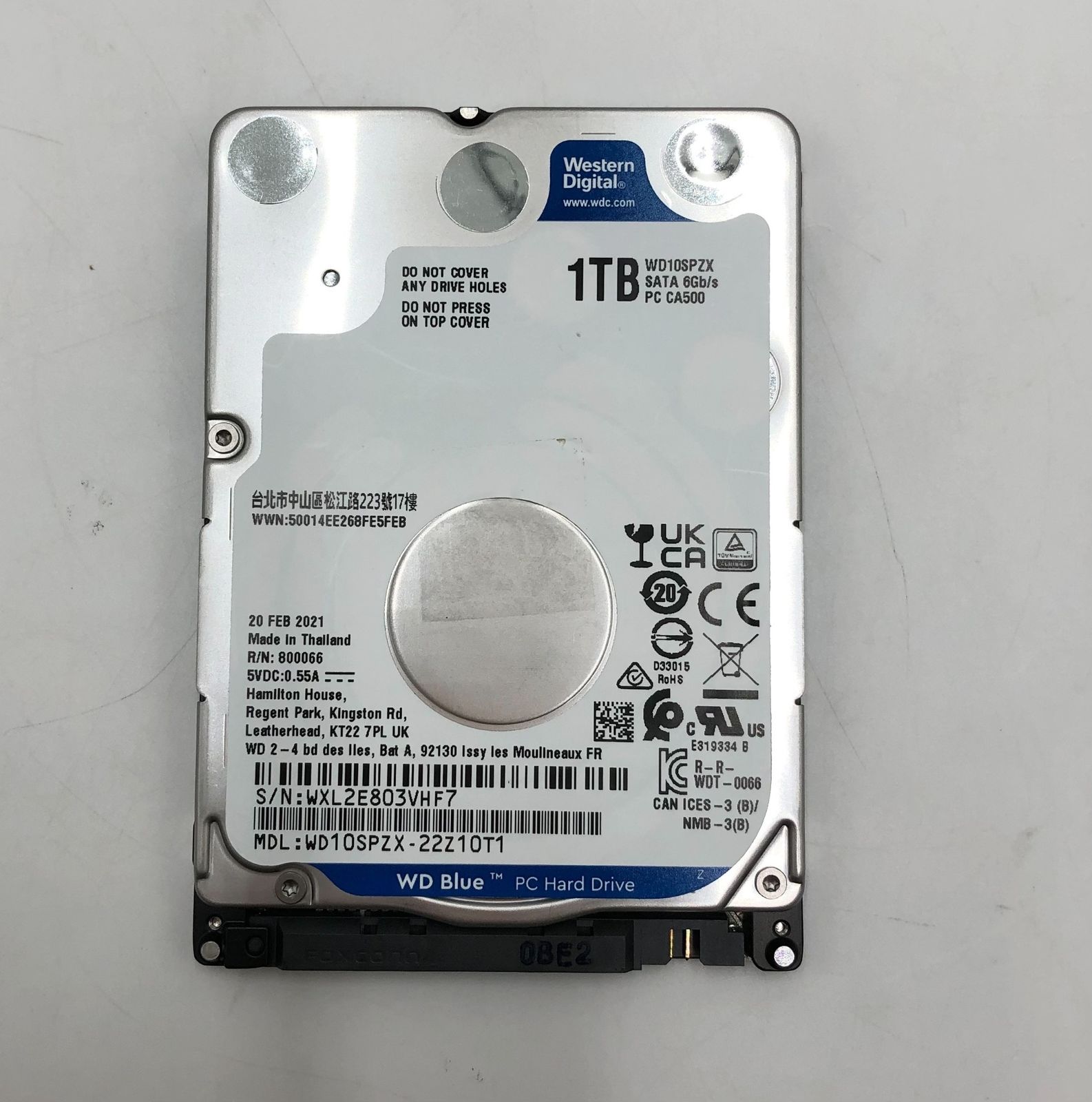 Western Digital HDD 1TB WD Blue PC 2.5インチ 内蔵HDD WD10SPZX
