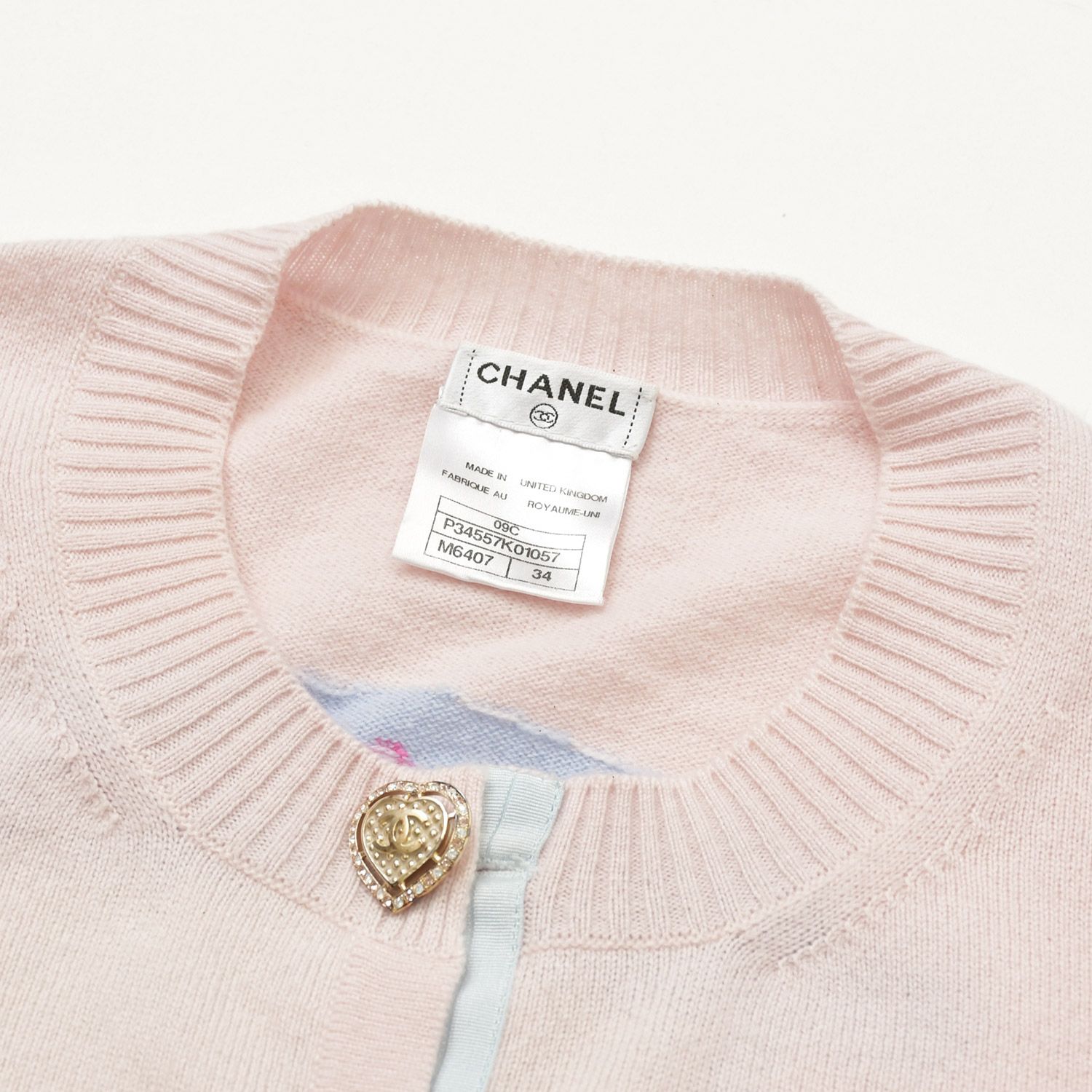 CHANEL シャネル カシミヤニットカーディガン P34557 カシミヤ ライン 