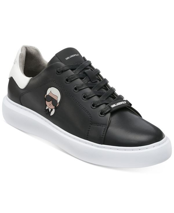 カール ラガーフェルド メンズ シューズ スニーカー KARL LAGERFELD PARIS Karl Lagerfeld Mens Karl Head Sneakers Black ブラック