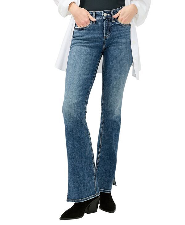 シルバー ジーンズ レディース ボトムス デニムパンツ ブーツカット ブーツ Silver Jeans Co Womens Suki Mid Rise Curvy Fit Bootcut Jeans