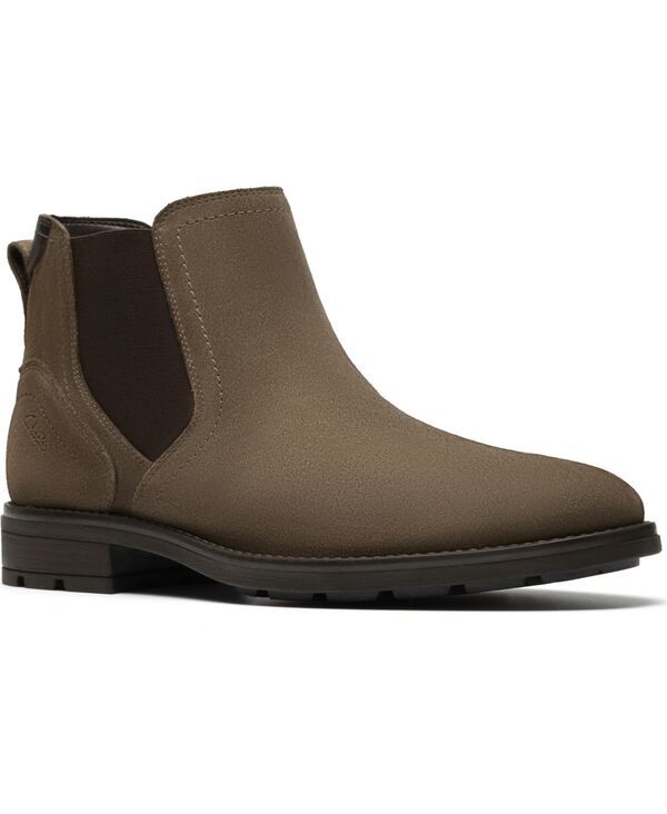 クラークス メンズ シューズ ブーツ・レインブーツ Clarks Mens Collection Emmet Easy Bootstone suede ストーン