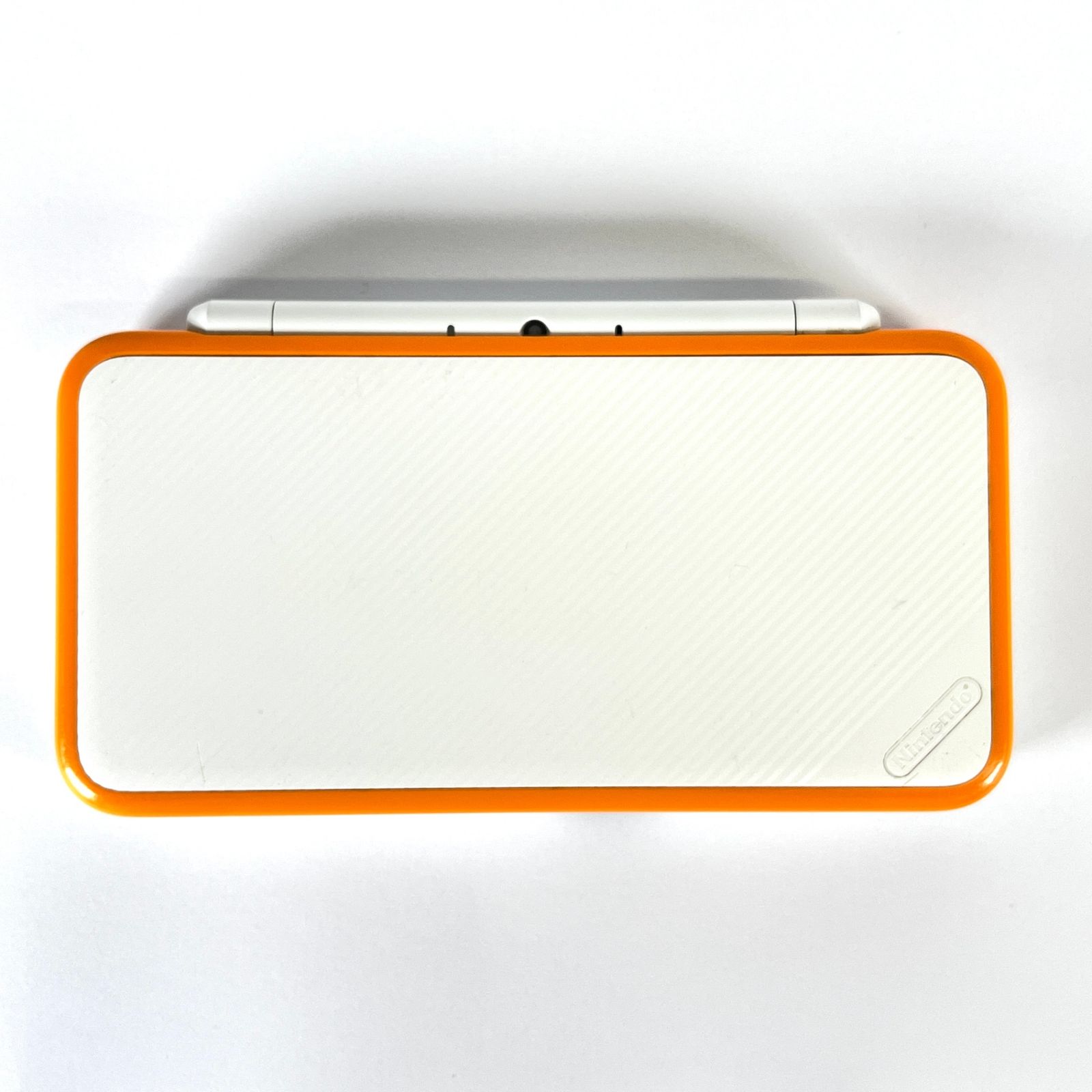 □任天堂 ゲーム機本体 Newニンテンドー2DS LL本体 ホワイト×オレンジ 本体のみ タッチペン欠品 ジャンク品 現状品