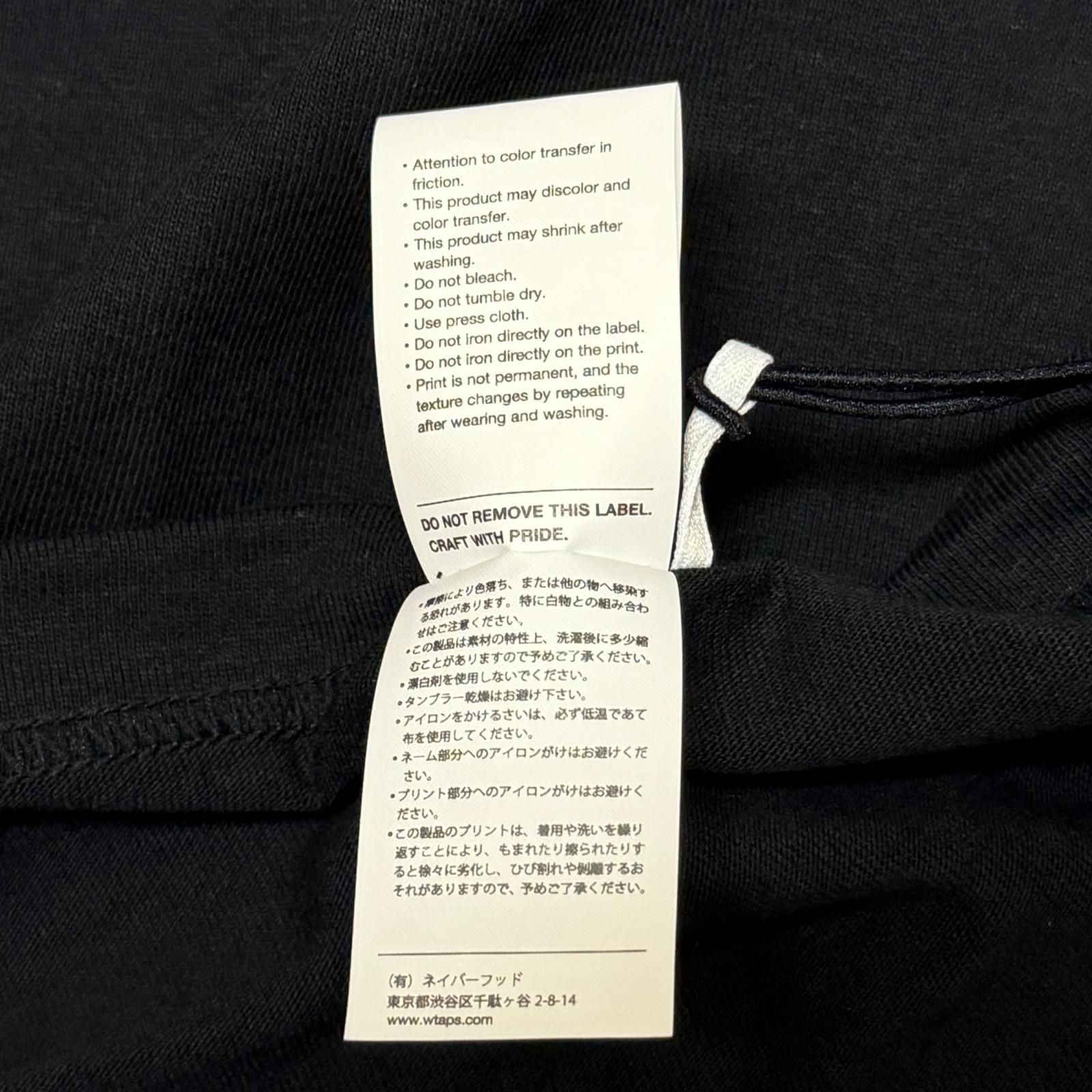 未使用 WTAPS 25SS VSN / SS / Cotton ロゴTシャツ クルーネック