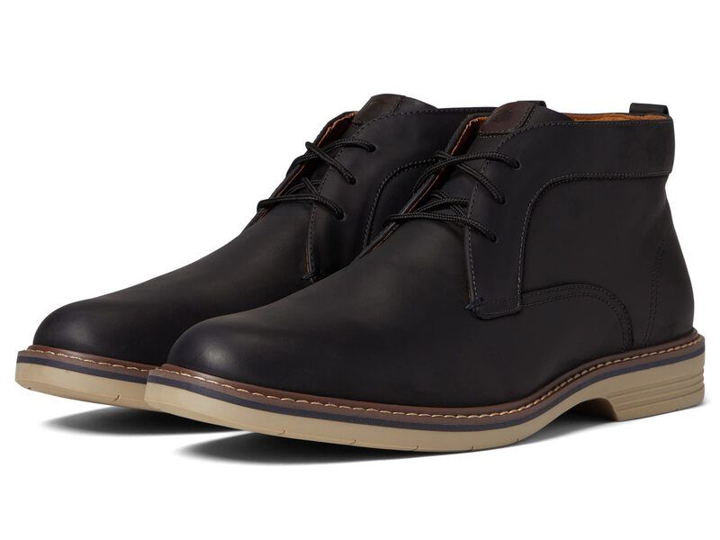 フローシャイム メンズ シューズ ブーツ・レインブーツ Florsheim Norwalk Plain Toe Chukka Boot Black Crazy Hor ブラック